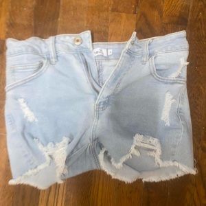 Denim shorts